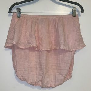 Michael stars pink linen top